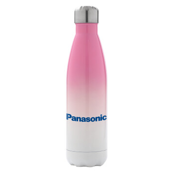 Panasonic, Metal mug thermos Pink/White (Stainless steel), double wall, 500ml