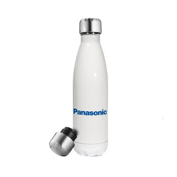 Panasonic, Μεταλλικό παγούρι θερμός Λευκό (Stainless steel), διπλού τοιχώματος, 500ml