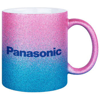Panasonic, Κούπα Χρυσή/Μπλε Glitter, κεραμική, 330ml