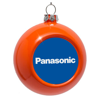 Panasonic, Orange Christmas tree ornament bauble 8cm