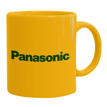 Panasonic, Ceramic coffee mug yellow, 330ml