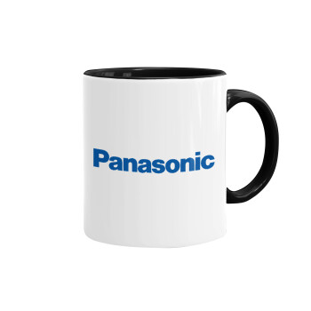 Panasonic, Mug colored black, ceramic, 330ml