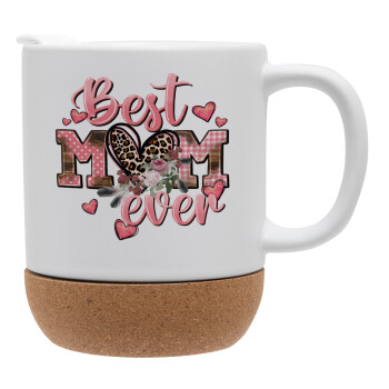 Best mom ever Mother's Day, Ceramic coffee mug Cork (MAT), 330ml (1pcs)