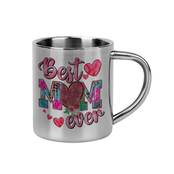 Best mom ever Mother's Day pink, Mug Stainless steel double wall 300ml