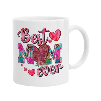 Best mom ever Mother's Day pink, Ceramic coffee mug, 330ml