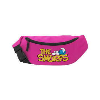 The smurfs, Unisex waist bag (banana) in PINK color with 2 pockets