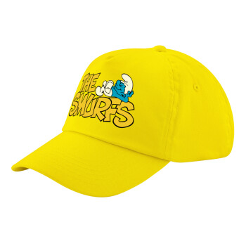 The smurfs, Child's Baseball Cap, 100% Cotton Twill, Yellow (COTTON, CHILD, UNISEX, ONE SIZE)