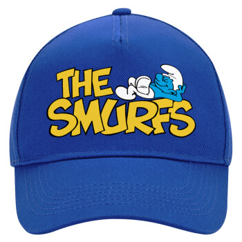 The smurfs, Ultimate Adult Hat BLUE, (100% COTTON DRILL, ADULT, UNISEX, ONE SIZE)