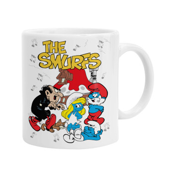 The smurfs, Ceramic coffee mug, 330ml (1pcs)
