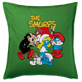 The smurfs, Sofa cushion Green 50x50cm includes filling