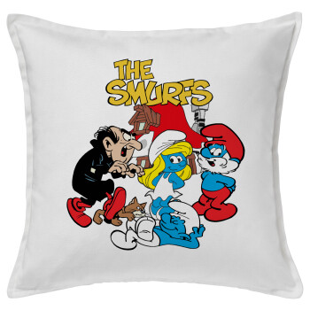 The smurfs, Sofa cushion White 50x50cm includes filling