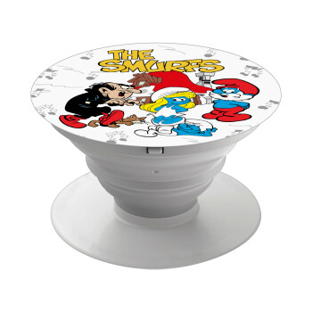 The smurfs, Phone Holders Stand  White Hand-held Mobile Phone Holder