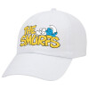 Adult Baseball Cap White 5-panel (POLYESTER, ADULT, UNISEX, ONE SIZE)