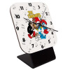 Quartz Wooden table clock with hands (10cm)