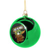 Green Christmas tree ornament ball 8cm