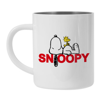 Snoopy sleep, Mug Stainless steel double wall 450ml