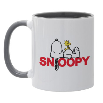 Snoopy sleep, Mug colored grey, ceramic, 330ml