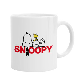 Snoopy sleep, Ceramic coffee mug, 330ml (1pcs)