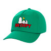 Adult Baseball Cap, 100% Cotton, Green (COTTON, ADULT, UNISEX, ONE SIZE)