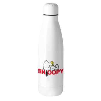 Snoopy sleep, Μεταλλικό παγούρι θερμός (Stainless steel), 500ml