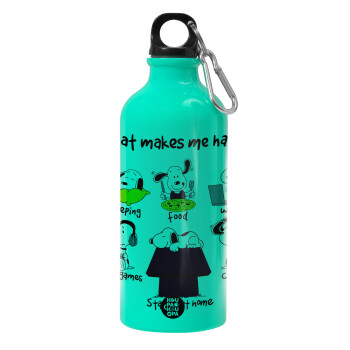 Snoopy what makes my happy, Water bottle 600ml