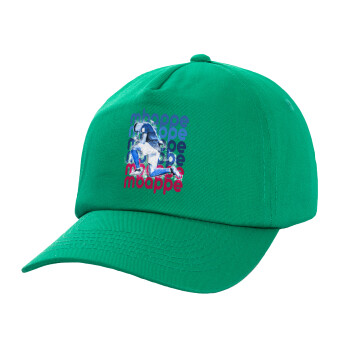 Kylian Mbappé, Children's Baseball Cap, 100% Cotton Twill, Green (COTTON, CHILDREN'S, UNISEX, ONE SIZE)