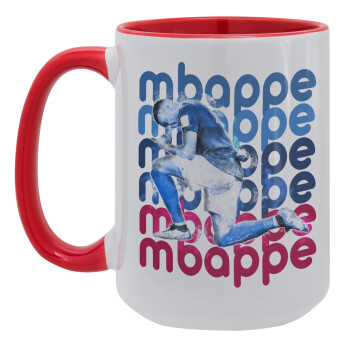 Kylian Mbappé, Κούπα Mega 15oz, κεραμική Κόκκινη, 450ml