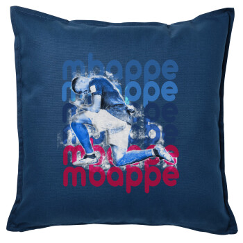 Kylian Mbappé, Sofa cushion Blue 50x50cm includes filling