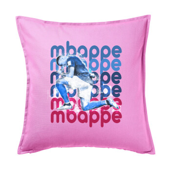 Kylian Mbappé, Sofa cushion Pink 50x50cm includes filling