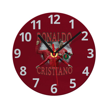 Cristiano Ronaldo, Ρολόι τοίχου γυάλινο (20cm)