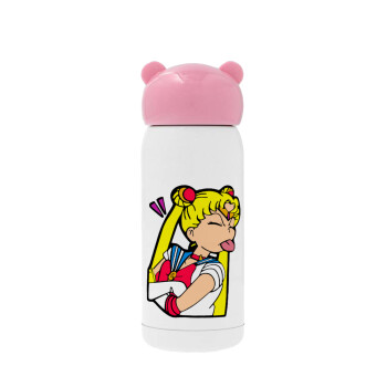 Sailor Moon, Ροζ ανοξείδωτο παγούρι θερμό (Stainless steel), 320ml