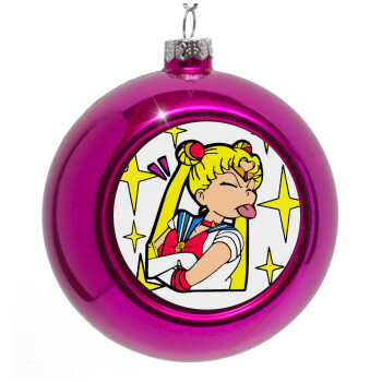 Sailor Moon, Purple Christmas tree ornament bauble 8cm