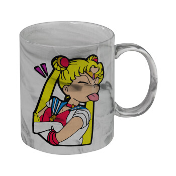 Sailor Moon, Κούπα κεραμική, marble style (μάρμαρο), 330ml