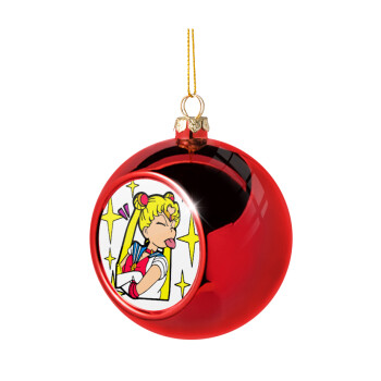 Sailor Moon, Christmas tree ball Red 8cm