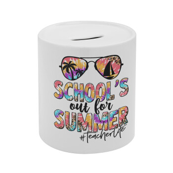 School's Out For Summer Teacher Life, Κουμπαράς πορσελάνης με τάπα