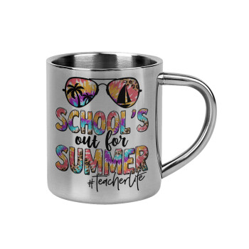 School's Out For Summer Teacher Life, Mug Stainless steel double wall 300ml