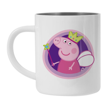 Peppa pig Queen, Mug Stainless steel double wall 450ml