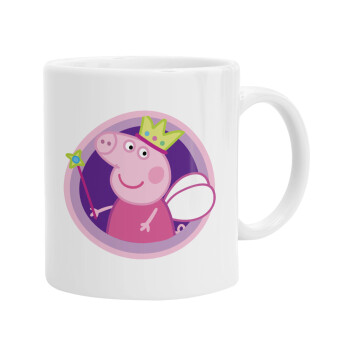 Peppa pig Queen, Ceramic coffee mug, 330ml (1pcs)