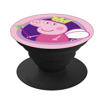 Peppa pig Queen, Phone Holders Stand  Black Hand-held Mobile Phone Holder