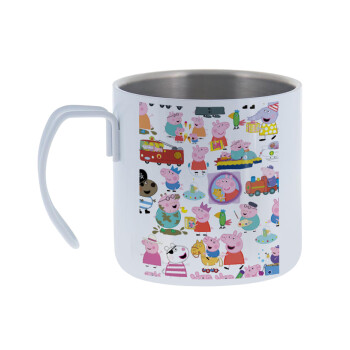 Peppa pig Characters, Mug Stainless steel double wall 400ml