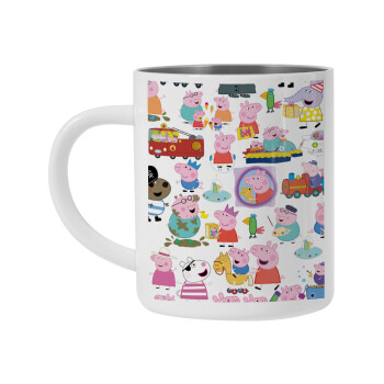 Peppa pig Characters, Mug Stainless steel double wall 450ml