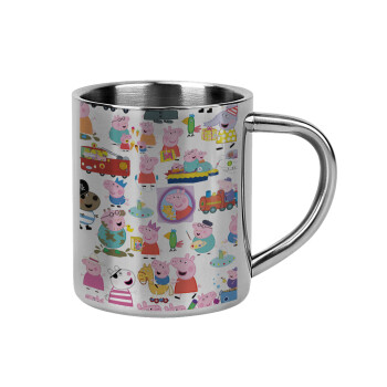 Peppa pig Characters, Mug Stainless steel double wall 300ml