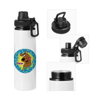 Scooby Doo, Metal water bottle with safety cap, aluminum 850ml