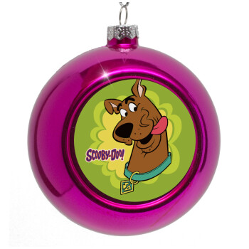 Scooby Doo, Purple Christmas tree ornament bauble 8cm