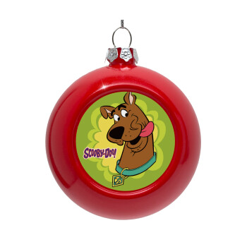 Scooby Doo, Red Christmas tree ornament bauble 8cm