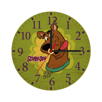 Scooby Doo, Ρολόι τοίχου ξύλινο plywood (20cm)