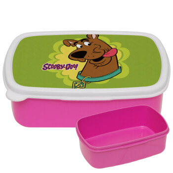 Scooby Doo, ΡΟΖ παιδικό δοχείο φαγητού (lunchbox) πλαστικό (BPA-FREE) Lunch Βox M18 x Π13 x Υ6cm