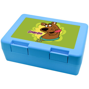 Scooby Doo, Children's cookie container LIGHT BLUE 185x128x65mm (BPA free plastic)