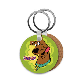 Scooby Doo, Μπρελόκ Ξύλινο στρογγυλό MDF Φ5cm