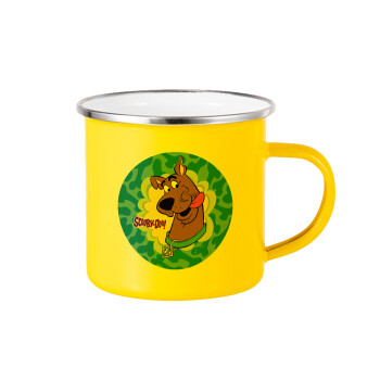 Scooby Doo, Yellow Enamel Metallic Cup 360ml